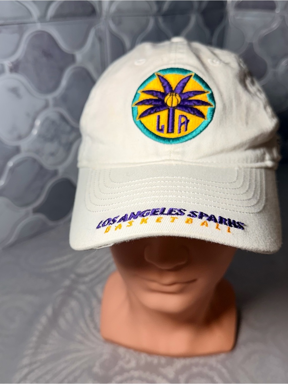 Reebok Los Angeles Sparks white cap with embroidery